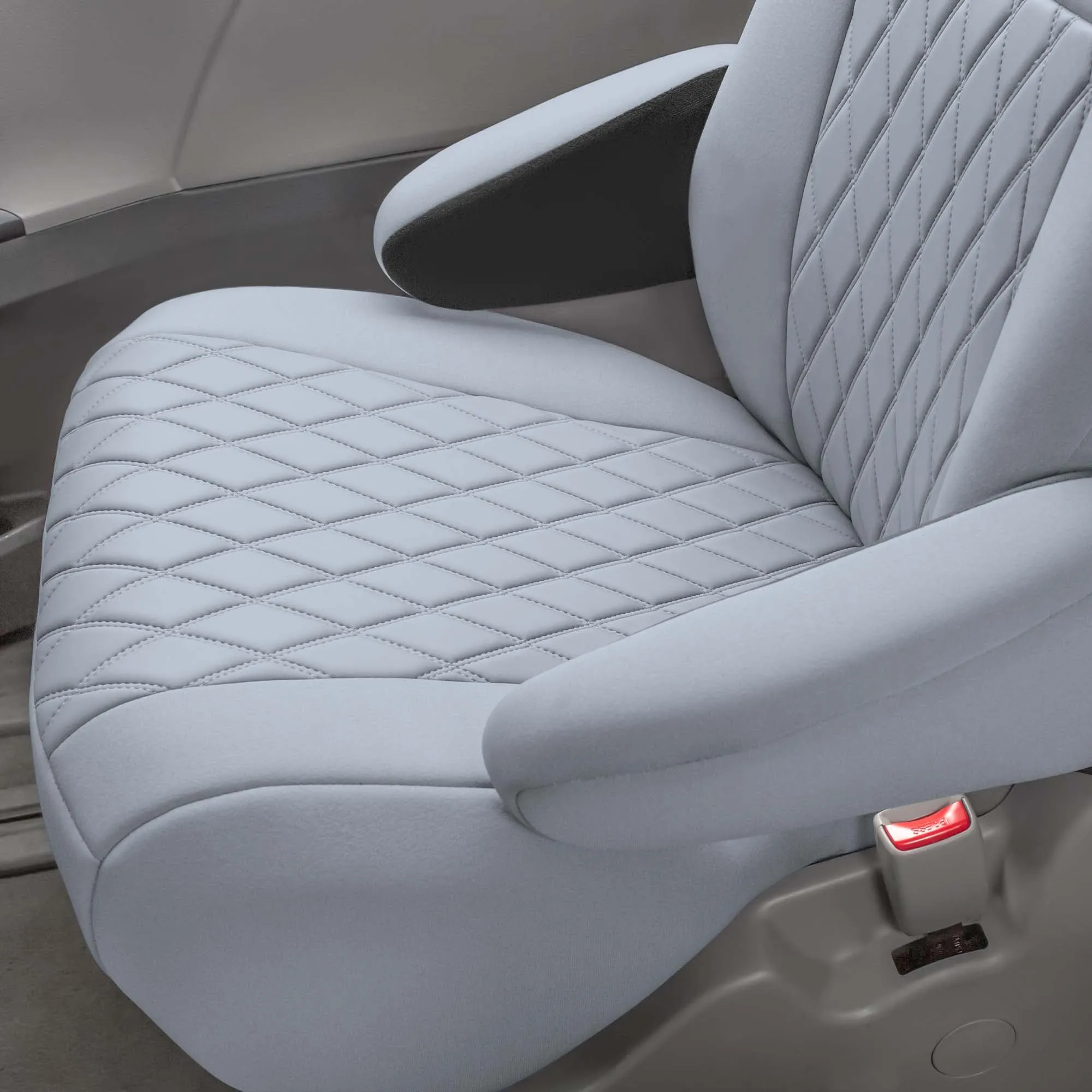Toyota Sienna 2011 - 2020 - Front Set Seat Covers - Solid Gray Ultraflex Neoprene