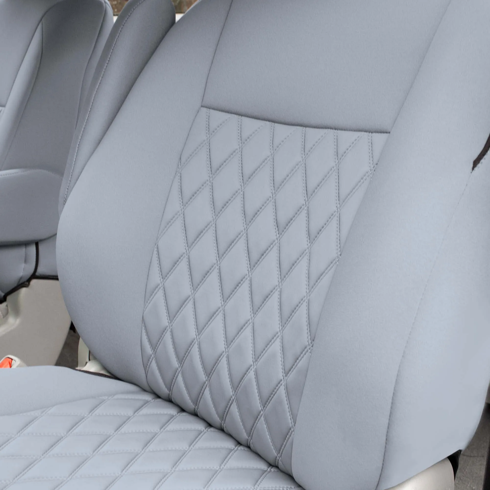 Toyota Sienna 2011 - 2020 - Front Set Seat Covers - Solid Gray Ultraflex Neoprene