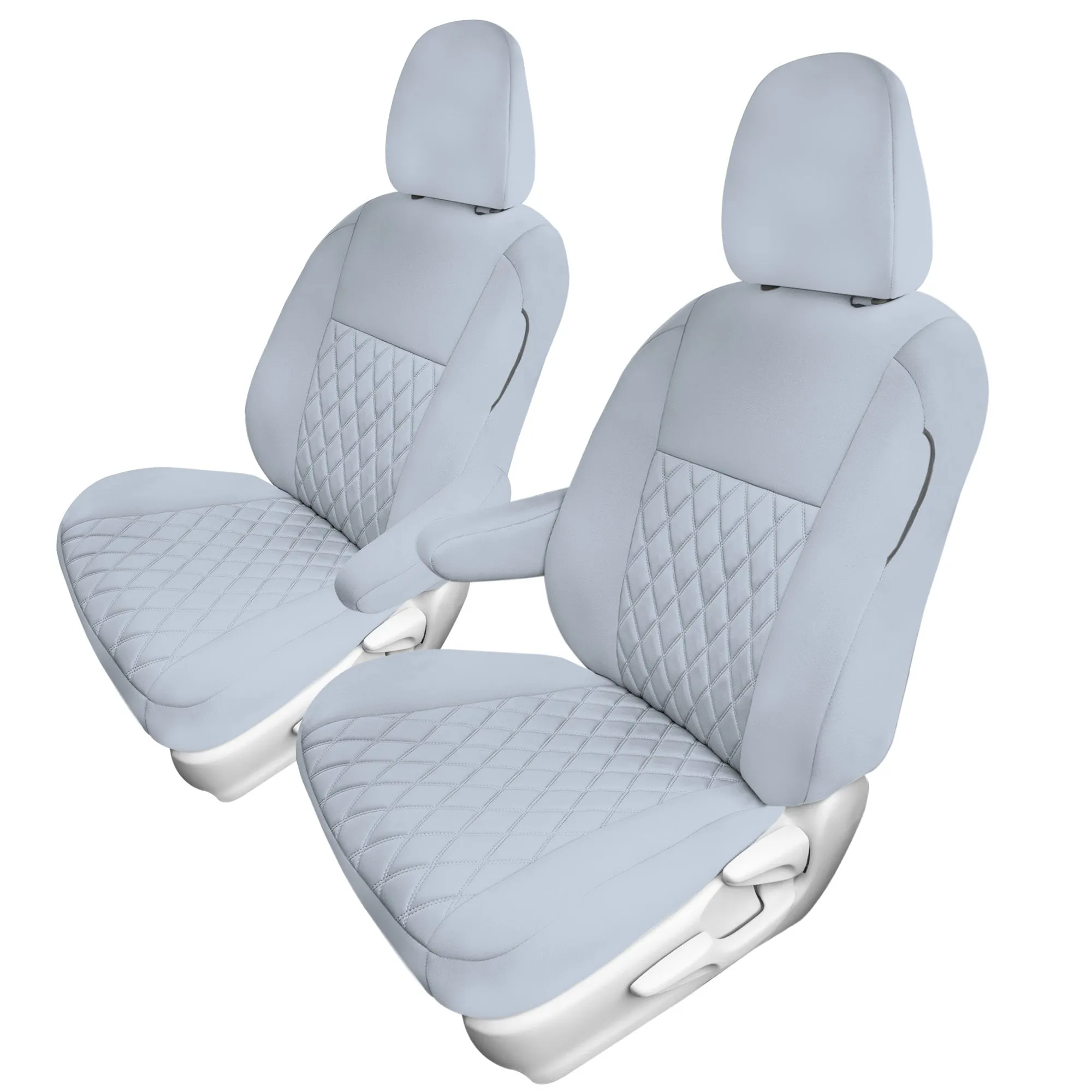 Toyota Sienna 2011 - 2020 - Front Set Seat Covers - Solid Gray Ultraflex Neoprene