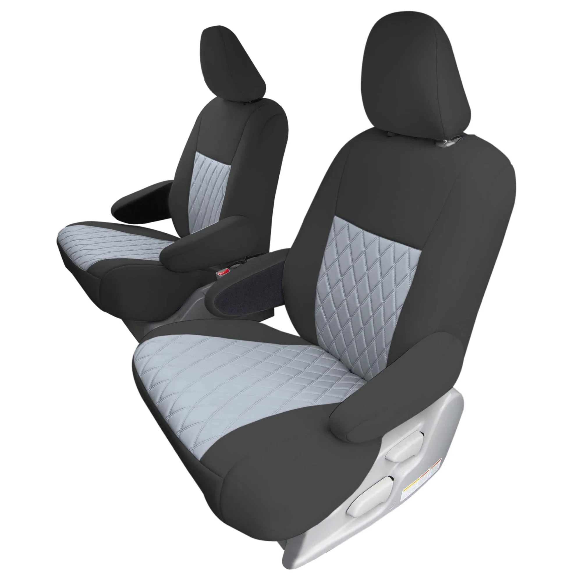 Toyota Sienna 7 Passenger 2011 - 2020 - 2nd Row Set Seat Covers - Gray Ultraflex Neoprene
