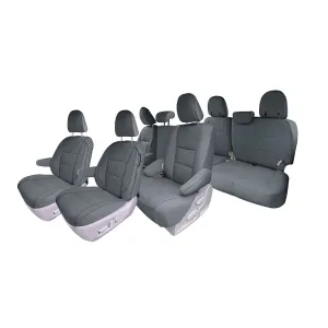 Toyota Sienna 8 Passenger 2011 - 2020 - Full Set Seat Covers - Solid Gray Faux Leather