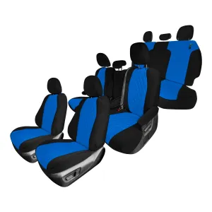 Toyota Sienna 8 Passenger - 2021 - 2024 - Full Set Seat Covers - Blue Ultraflex Neoprene