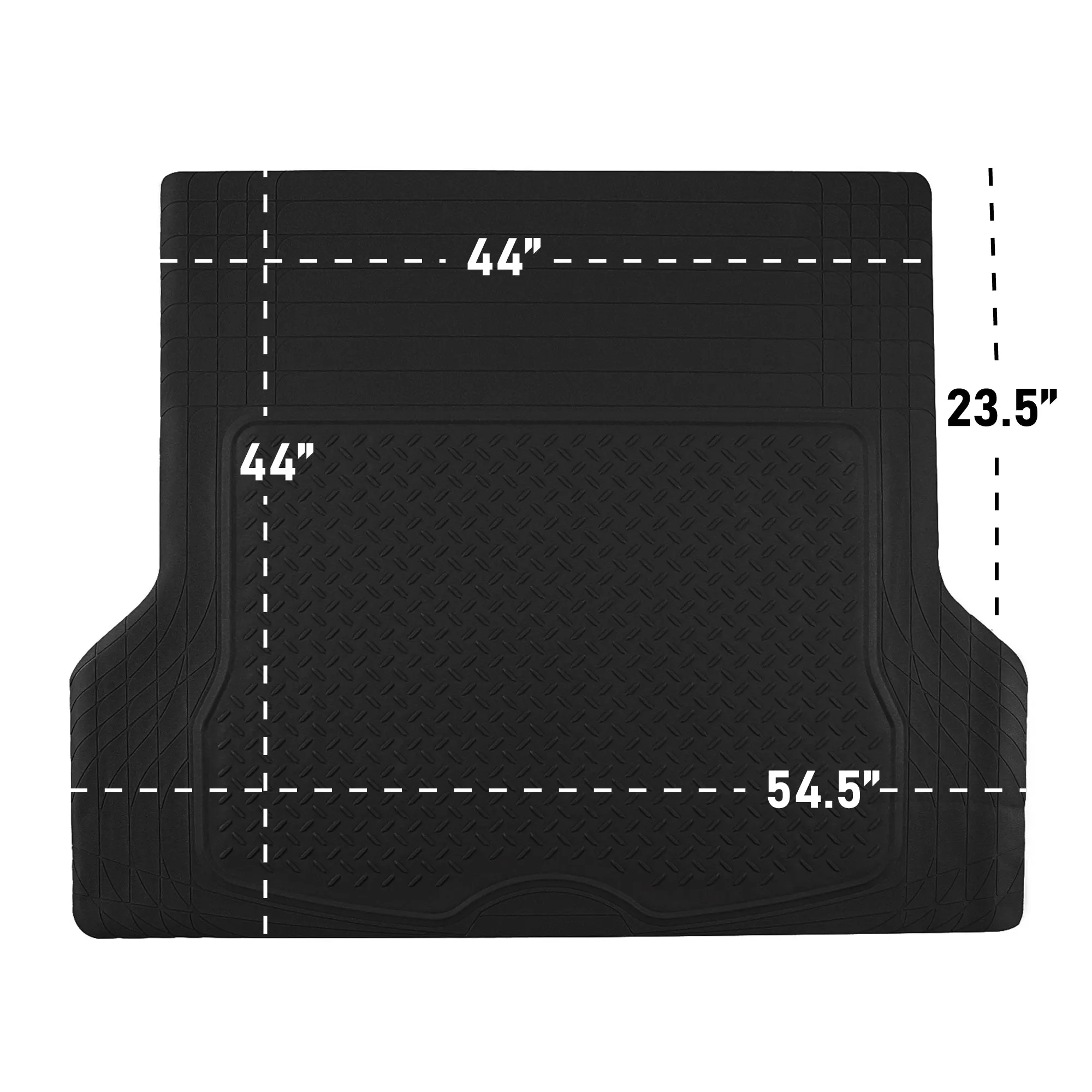 Trimmable Non-Slip Vinyl Cargo Liner Black