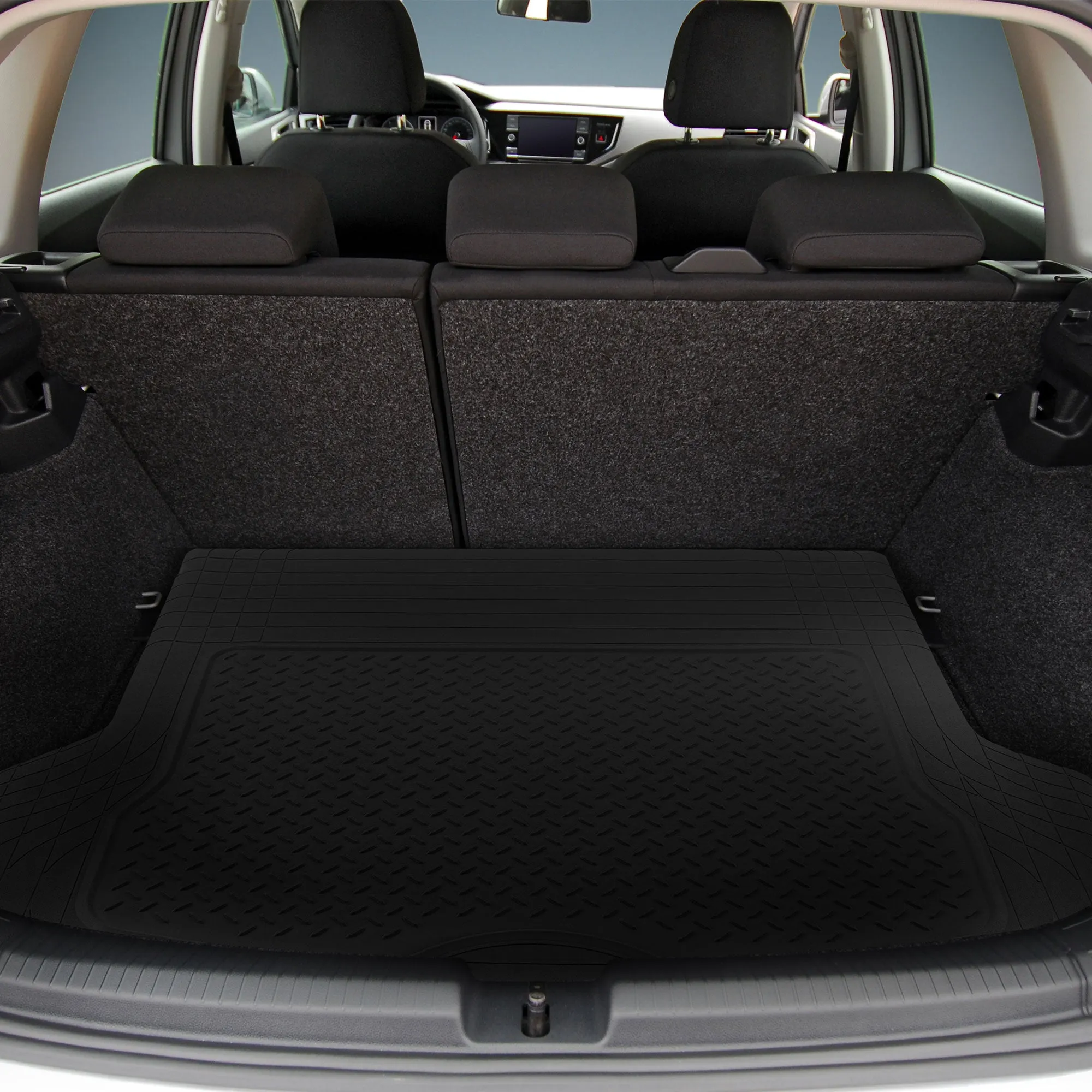 Trimmable Non-Slip Vinyl Cargo Liner Black