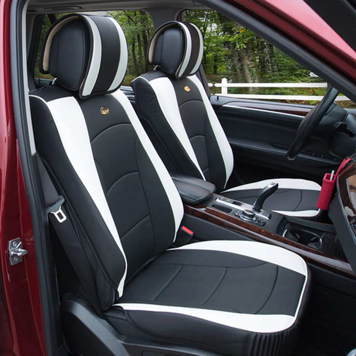 Ultra Comfort Deluxe Leatherette Seat Cushions - Full Set White